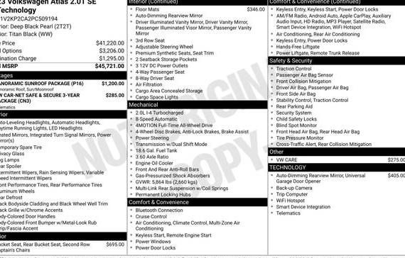 VOLKSWAGEN ATLAS 4MOTION 2023 1V2KP2CA2PC509194 image VOLKSWAGEN ATLAS 4MOTION 2023 1V2KP2CA2PC509194 image